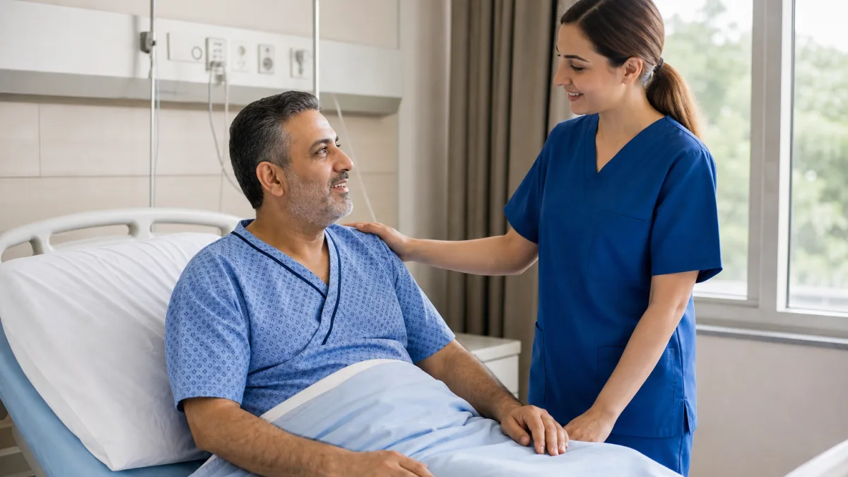 مدل لباس بیمار با طراحی مینیمال و پارچه ضدحساسیت