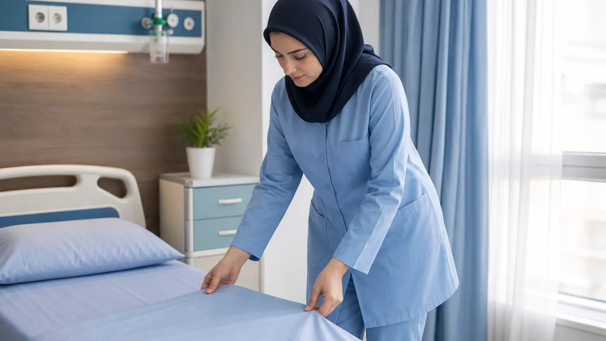 دوام و شست‌وشوی لباس بیمار تترون