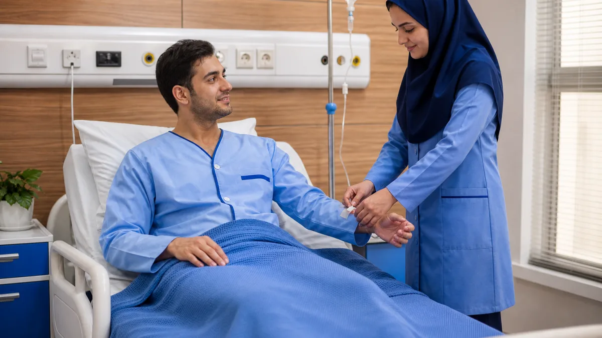تترون مناسب لباس بیمار با طراحی ماندگار