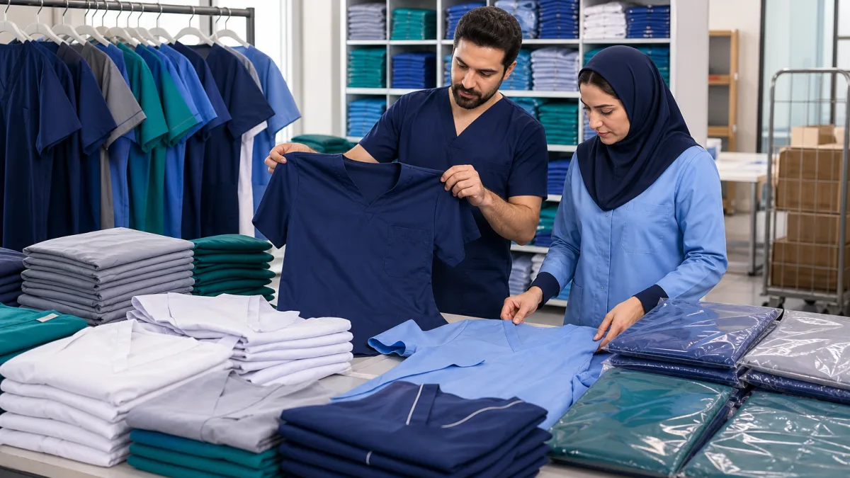 سفارش عمده لباس بیمارستانی با ساخت استاندارد